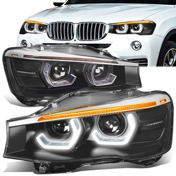 15-18 BMW X3 / X4 LED Sequential Turn Signal Projector Headlights