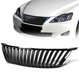 06-08 Lexus IS250 IS350 Front Grille - Badgeless Vertical Fence Style - Black 06-08 Lexus IS250 IS350 Front Grille - Badgeless Vertical Fence Style - Black