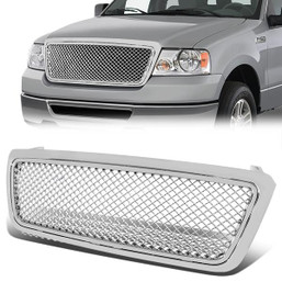 04-08 Ford F150 Lincoln Mark LT Front Grille - Badgeless Diamond Mesh - Chrome 04-08 Ford F150 Lincoln Mark LT Front Grille - Badgeless Diamond Mesh - Chrome