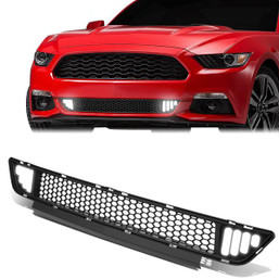 15-17 Ford Mustang Base/Ecoboost/GT LED DRL Front Lower Bumper Grille - Honeycomb Mesh - Black 15-17 Ford Mustang Base/Ecoboost/GT LED DRL Front Lower Bumper Grille - Honeycomb Mesh - Black