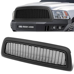 09-12 Ram Truck 1500 Front Grille - Badgeless Honeycomb Mesh - Matte Black 09-12 Ram Truck 1500 Front Grille - Badgeless Honeycomb Mesh - Matte Black