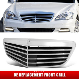 CAAP <br> Factory Replacement Horizontal Slat Grille <br> 10-13 Benz S350/400/450/550/63 AMG CAAP <br> Factory Replacement Horizontal Slat Grille <br> 10-13 Benz S350/400/450/550/63 AMG