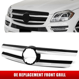 CAAP <br> Factory Replacement Grille w/Badge Slot <br> 13-16 Benz GL350/450/550 CAAP <br> Factory Replacement Grille w/Badge Slot <br> 13-16 Benz GL350/450/550