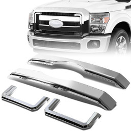 11-16 Ford F250 F350 Super Duty Front Bumper Grile Overlay Moulding 11-16 Ford F250 F350 Super Duty Front Bumper Grile Overlay Moulding