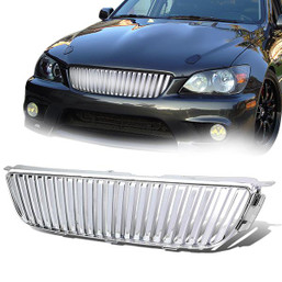 01-05 Lexus IS300 Front Grille - Badgeless Vertical Fence Style - Chrome 01-05 Lexus IS300 Front Grille - Badgeless Vertical Fence Style - Chrome