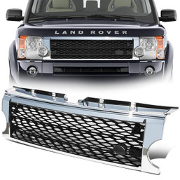 05-09 Land Rover LR3 Front Grille - Honeycomb Mesh - Chrome/Black 05-09 Land Rover LR3 Front Grille - Honeycomb Mesh - Chrome/Black