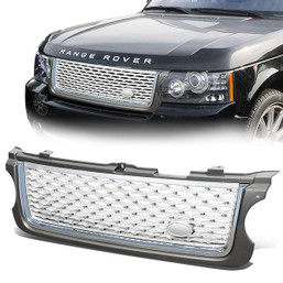 10-13 Land Rover Range Rover Front Grille - Honeycomb Mesh - Grey/Silver 10-13 Land Rover Range Rover Front Grille - Honeycomb Mesh - Grey/Silver