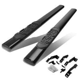 88-00 Chevy GMC C/K 1500 2500 3500 6"OD Oval Side Step Nerf Bar - Powder Coated Steel