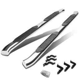 07-20 Toyota Tundra Crew Max/Extended Cab 4"OD Oval Side Step Nerf Bar - Stainless Steel 07-20 Toyota Tundra Crew Max/Extended Cab 4"OD Oval Side Step Nerf Bar - Stainless Steel