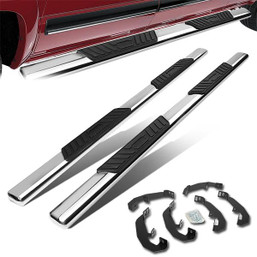 19-21 Chevy Silverado 1500 Extended Cab 5''OD Step Bar Running Boards - Stainless Steel 19-21 Chevy Silverado 1500 Extended Cab 5''OD Step Bar Running Boards - Stainless Steel