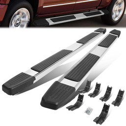 99-16 Ford F250 F350 F450 Super Duty Crew Cab 6" OD Flat Step Bar Running Boards - Stainless Steel 99-16 Ford F250 F350 F450 Super Duty Crew Cab 6" OD Flat Step Bar Running Boards - Stainless Steel