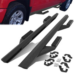 07-19 Chevy Silverado GMC Sierra 1500 2500HD 3500HD Crew Cab 3" OD Side Arm Step Bar - Mild Steel 07-19 Chevy Silverado GMC Sierra 1500 2500HD 3500HD Crew Cab 3" OD Side Arm Step Bar - Mild Steel