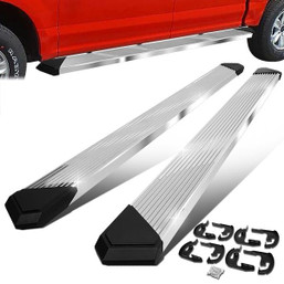 04-14 Ford F150 SuperCrew Cab 6.25" Flat Side Step Bar Running Boards - Stainless Steel 04-14 Ford F150 SuperCrew Cab 6.25" Flat Side Step Bar Running Boards - Stainless Steel