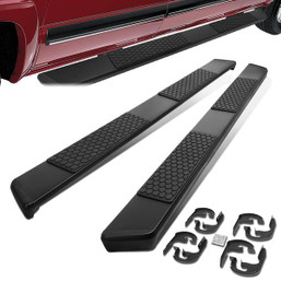 04-14 Ford F150 Crew Cab 5" Wide Flat Side Step Bar Running Board - Black 04-14 Ford F150 Crew Cab 5" Wide Flat Side Step Bar Running Board - Black
