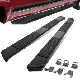 15-20 Ford F150 F250 F350 Super Crew Cab 5" Wide Flat Side Step Bar Running Board - Black 15-20 Ford F150 F250 F350 Super Crew Cab 5" Wide Flat Side Step Bar Running Board - Black