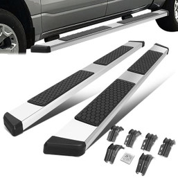 99-16 Ford F250-F550 Super Duty Crew Cab 5" Wide Flat Side Step Bar Running Board - Stainless Steel 99-16 Ford F250-F550 Super Duty Crew Cab 5" Wide Flat Side Step Bar Running Board - Stainless Steel