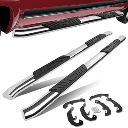 19-21 Chevy Silverado GMC Sierra Crew Cab 5"OD Step Bar Running Boards - Curved End 19-21 Chevy Silverado GMC Sierra Crew Cab 5"OD Step Bar Running Boards - Curved End