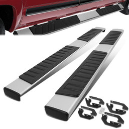 07-21 Toyota Tundra Double (Crew) Cab 6" Wide Flat Side Step Bar Running Board - Aluminum 07-21 Toyota Tundra Double (Crew) Cab 6" Wide Flat Side Step Bar Running Board - Aluminum