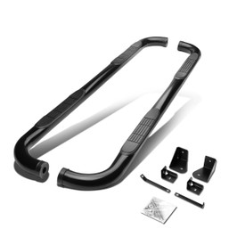 00-04 Dodge Dakota Quad/Crew Cab 3"OD Side Step Nerf Bar - Steel - Black 00-04 Dodge Dakota Quad/Crew Cab 3"OD Side Step Nerf Bar - Steel - Black