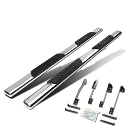 98-02 Dodge Ram 1500 2500 3500 Extended/Quad Cab 5"OD Oval Side Step Nerf Bar - Stainless Steel 98-02 Dodge Ram 1500 2500 3500 Extended/Quad Cab 5"OD Oval Side Step Nerf Bar - Stainless Steel