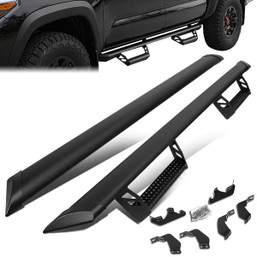 05-20 Toyota Tacoma Double/ Crew Cab 3" OD Drop Down Side Steps Nerf Bar - Stainless Steel 05-20 Toyota Tacoma Double/ Crew Cab 3" OD Drop Down Side Steps Nerf Bar - Stainless Steel