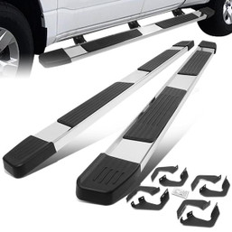 05-21 Toyota Tacoma Double Cab 6" Flat Side Step Bar Running Boards - Stainless Steel 05-21 Toyota Tacoma Double Cab 6" Flat Side Step Bar Running Boards - Stainless Steel