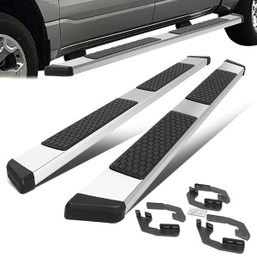 05-22 Toyota Tacoma Double Cab 5" Wide Flat Side Step Bar Running Board - Stainless Steel 05-22 Toyota Tacoma Double Cab 5" Wide Flat Side Step Bar Running Board - Stainless Steel