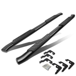 07-19 Chevy Silverado GMC Sierra Crew Cab 5"OD Oval Side Step Nerf Bar - Powder Coated Steel