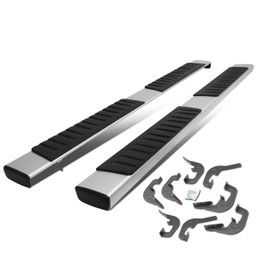07-19 Chevy Silverado GMC Sierra Crew Cab 6"OD Side Step Bar Running Boards - Aluminum