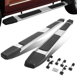 05-21 Toyota Tacoma Crew Cab 6" OD Flat Step Bar Running Boards - Stainless Steel 05-21 Toyota Tacoma Crew Cab 6" OD Flat Step Bar Running Boards - Stainless Steel