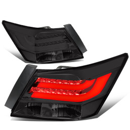08-12 Honda Accord LED Tube Rear Brake Tail Lights - Smoked Lens