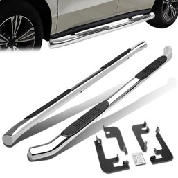 14-19 Acura MDX 3"OD Side Step Nerf Bar - Stainless Steel 14-19 Acura MDX 3"OD Side Step Nerf Bar - Stainless Steel