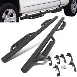 07-19 Chevy Silverado GMC Sierra Extended Cab Side Step Nerf Bar w/Drop Steps 07-19 Chevy Silverado GMC Sierra Extended Cab Side Step Nerf Bar w/Drop Steps