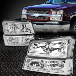 FOR 03-06 CHEVY SILVERADO AVALANCHE HEADLIGHTS BUMPER TURN SIGNAL LAMPS CHROME FOR 03-06 CHEVY SILVERADO AVALANCHE HEADLIGHTS BUMPER TURN SIGNAL LAMPS CHROME