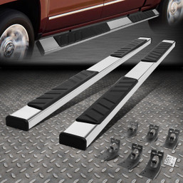 FOR 09-24 DODGE RAM EXTENDED [QUAD] CAB 5" STAINLESS FLAT STEP BAR RUNNING BOARD