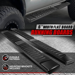 For 05-23 Toyota Tacoma Double/Crew Cab 6" Flat Side Step Bar Running Boards For 05-23 Toyota Tacoma Double/Crew Cab 6" Flat Side Step Bar Running Boards