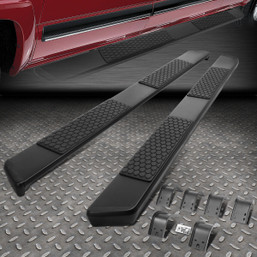 FOR 09-24 DODGE RAM EXTENDED [QUAD] CAB 5.5" BLACK STEP NERF BAR RUNNING BOARDS