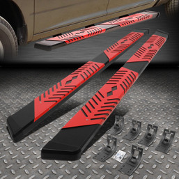 FOR 09-24 DODGE RAM CREW CAB 5.5" STEP NERF BAR RUNNING BOARD W/CUTOUT STEP PAD FOR 09-24 DODGE RAM CREW CAB 5.5" STEP NERF BAR RUNNING BOARD W/CUTOUT STEP PAD