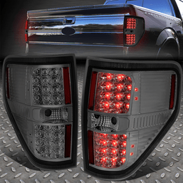 [FULL LED]FOR 09-14 FORD F150 SMOKED HOUSING TAIL LIGHT REAR BRAKE PARKING LAMPS