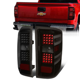 14-19 Chevy Silverado GMC Sierra 1500 2500HD 3500HD LED Tail Lights - Tinted