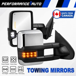 Power Heated Tow Mirrors for 2007-2013 Chevy Silverado Sierra 1500 2500HD 3500HD