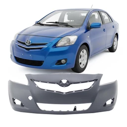 Bumper Fascia for 2007-2012 Toyota Yaris 5211952934 TO1000321 Sedan Front Primed