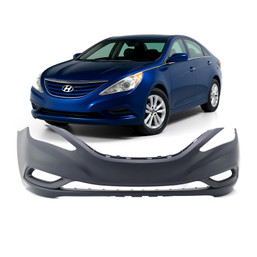 Bumper Cover For 2011 2012 2013 Hyundai Sonata Front Primed
