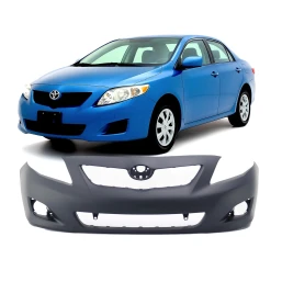 Bumper Cover Fascia for 2009-2010 Toyota Corolla Base CE LE XLE Front Primed
