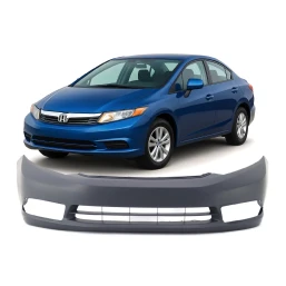 Bumper Cover Fascia for 2012 Honda Civic Sedan EX EX-L Si Front Primed