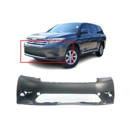Bumper Cover For 2011-2013 Toyota Highlander TO1000374 Front Primed