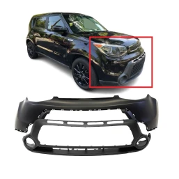 Bumper Cover Front Kit for 2014-2016 Kia Soul EX LX SX KI1014100 KI1015104