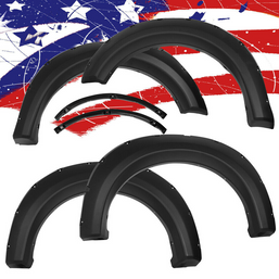 STYLESIDE POCKET RIVET BOLT-ON STYLE FENDER FLARES 4PCS FIT FOR 09-14 FORD F150 STYLESIDE POCKET RIVET BOLT-ON STYLE FENDER FLARES 4PCS FIT FOR 09-14 FORD F150