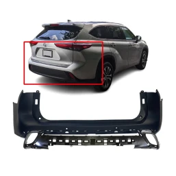 Bumper Cover Rear Kit For 2020-2023 Toyota Highlander Primed TO1100355