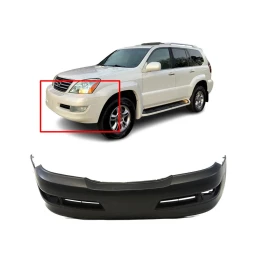 Bumper Cover For 2003-2009 Lexus GX470 W/Fog Light LX1000140 Front Primed